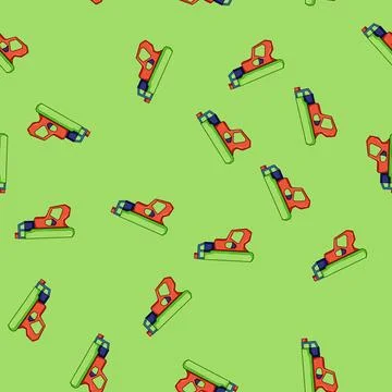 Seamless pattern effect blaster gun cartoon vector Stock Illustration