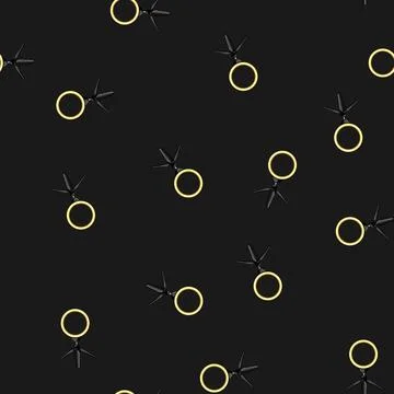Seamless pattern effect light ring cartoon vector 스톡 일러스트