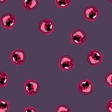 Seamless pattern effect magic ball sphere cartoon vector Stock Illustration