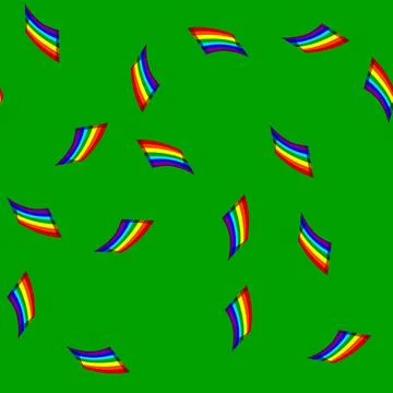 Seamless pattern effect rainbow cartoon vector イラスト素材