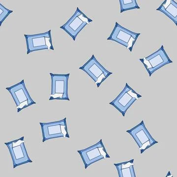 Seamless pattern effective makeup remover wipes cartoon vector 库存插图