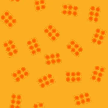 Seamless pattern efficiency fresh herb freezing tray cartoon vector イラスト素材