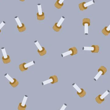 Seamless pattern efficiency pipe insulation cartoon vector Stock Illustration