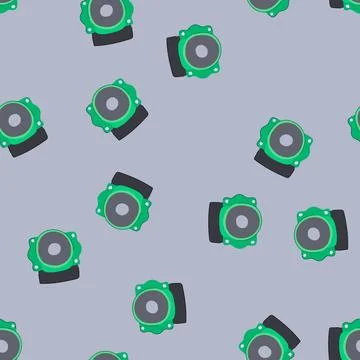 Seamless pattern efficiency water circulation pump cartoon vector Stock Illustration