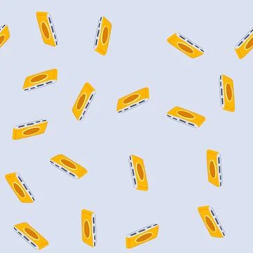 Seamless pattern efficient power bank wireless cartoon vector イラスト素材