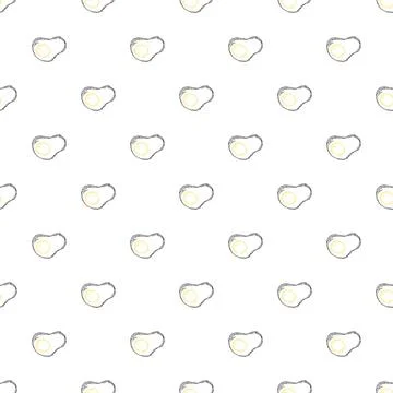 Seamless pattern with egg icons. Doodle vector eggs illustration Stock Illustration