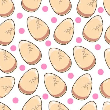 Seamless pattern with egg Stock Illustration