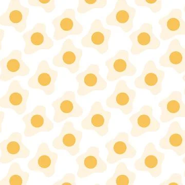 Seamless pattern with eggs in retro style. Stock Illustration