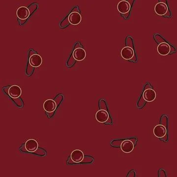 Seamless pattern elastic hair band color icon vector イラスト素材