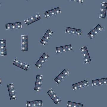 Seamless pattern electonic headphone amp cartoon vector Stock Illustration