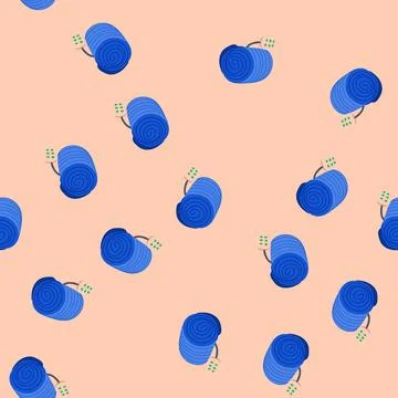 Seamless pattern electric blanket heated cartoon vector 库存插图