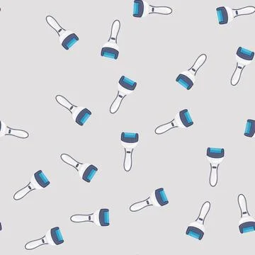 Seamless pattern electric callus remover cartoon vector 스톡 일러스트
