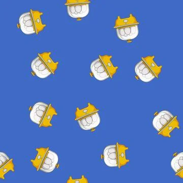 Seamless pattern electric egg cooker cartoon vector 库存插图