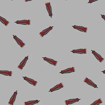 Seamless pattern electric hair clipper cartoon vector Stock Illustration