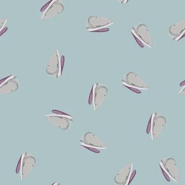 Seamless pattern electric iron laundry cartoon vector Stock Illustration
