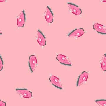 Seamless pattern electric iron laundry cartoon vector 스톡 일러스트