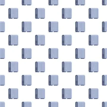 Seamless pattern electric oil radiator heater warming concept Stock Illustration