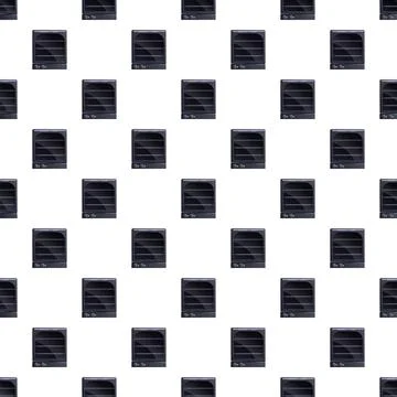 Seamless pattern of electric ovens for bakery background Illustrazione stock