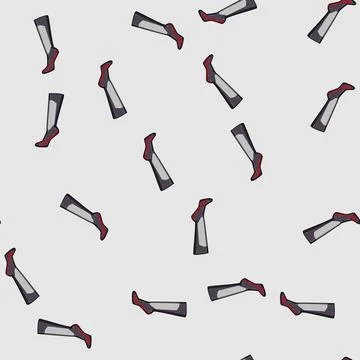 Seamless pattern electric socks heated cartoon vector Illustrazione stock