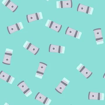 Seamless pattern electric spice grinder cartoon vector Stock Illustration