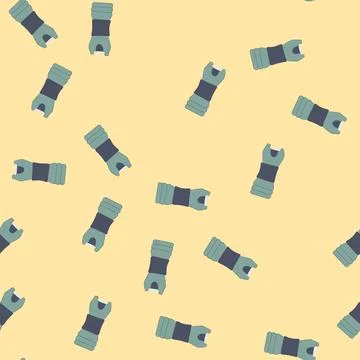 Seamless pattern electric taser gun cartoon vector Illustrazione stock
