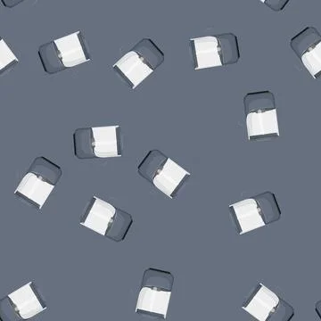 Seamless pattern electric teapot tea kettle cartoon vector Stock Illustration