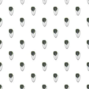 Seamless pattern electric vehicle charging connector background イラスト素材