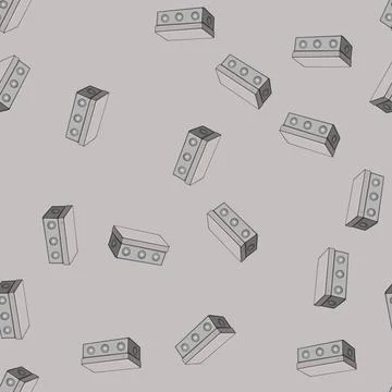 Seamless pattern electrical junction box cartoon vector Stock Illustration