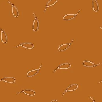 Seamless pattern electrician cable ties cartoon vector Stock Illustration