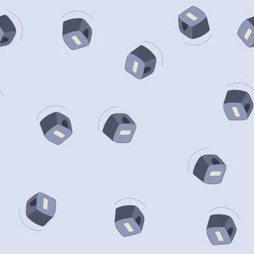 Seamless pattern electronic cable organizer cartoon vector Stock Illustration