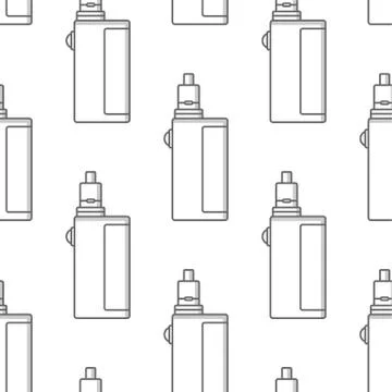 Seamless pattern electronic cigarette vaporizer vector イラスト素材