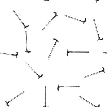 Seamless pattern elegance cane stick gentleman sketch hand drawn Stock Illustration