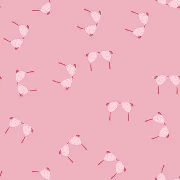 Seamless pattern elegant bra lace cartoon vector Stock Illustration