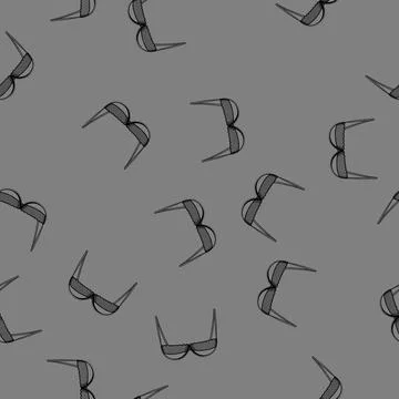 Seamless pattern elegant bra sexy cartoon vector Illustrazione stock