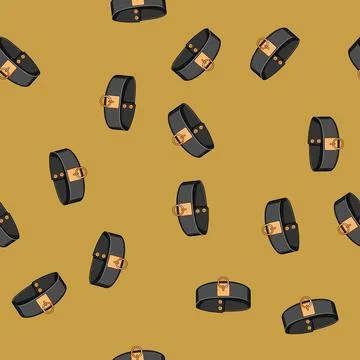 Seamless pattern elegant chokers for women cartoon vector Illustrazione stock