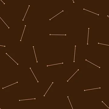 Seamless pattern Elegant copper curtain rod with decorative finials 스톡 일러스트