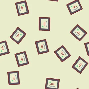 Seamless pattern elegant diploma cartoon vector Stock Illustration