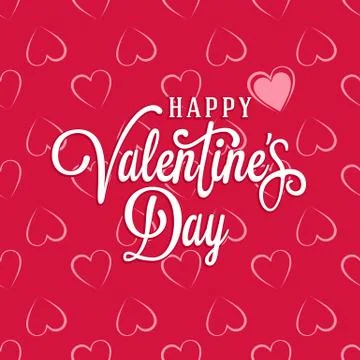 Seamless pattern of elegant hearts on a red background 스톡 일러스트