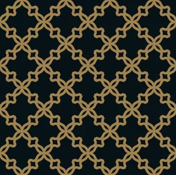 Seamless pattern. Elegant linear ornament. Geometric stylish background. Vect 스톡 일러스트