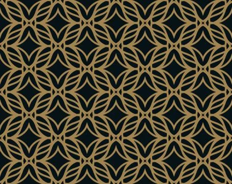 Seamless pattern. Elegant linear ornament. Geometric stylish background. Vect 스톡 일러스트