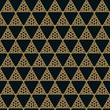 Seamless pattern. Elegant linear ornament. Geometric stylish background. Vect 스톡 일러스트