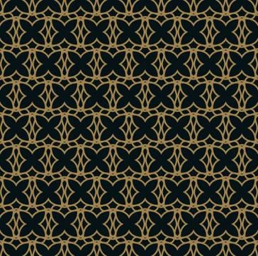Seamless pattern. Elegant linear ornament. Geometric stylish background. Vect 스톡 일러스트