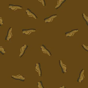 Seamless pattern elegant man shoes cartoon vector Illustrazione stock