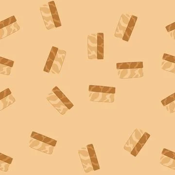 Seamless pattern elegant napkin holder cartoon vector Stock Illustration