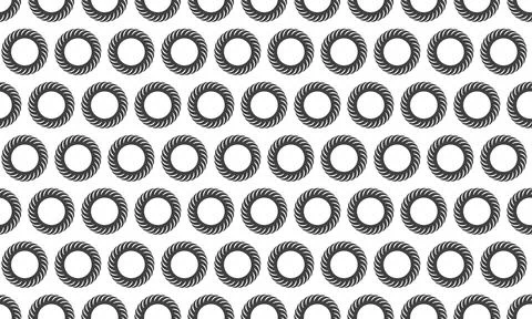 Seamless pattern of elegant rope circles.  Perfect for backgrounds, texture.. Stock Illustration