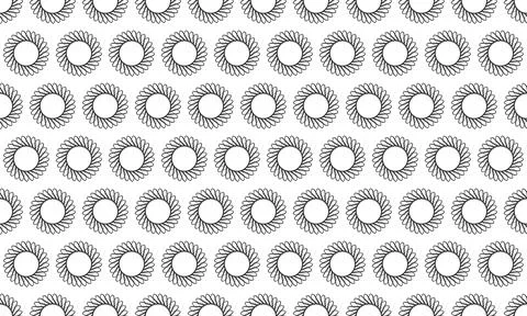 Seamless pattern of elegant, swirling circular designs.  Perfect for backgr.. Stock Illustration