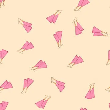 Seamless pattern elegant tassel earrings cartoon vector イラスト素材