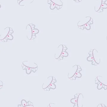 Seamless pattern elegant tiara bridal cartoon vector Stock Illustration