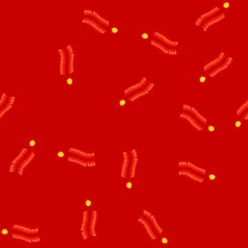 Seamless pattern element chinese firecracker cartoon vector Illustrazione stock