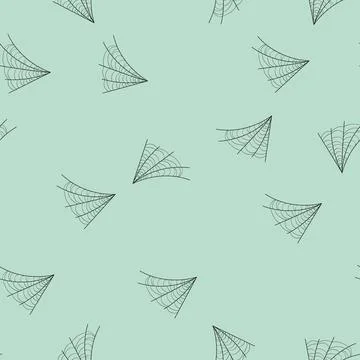 Seamless pattern element cobweb cartoon vector イラスト素材